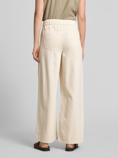 Vero Moda Wide leg jeans van puur katoen, model 'VALERIA' Ecru - 5