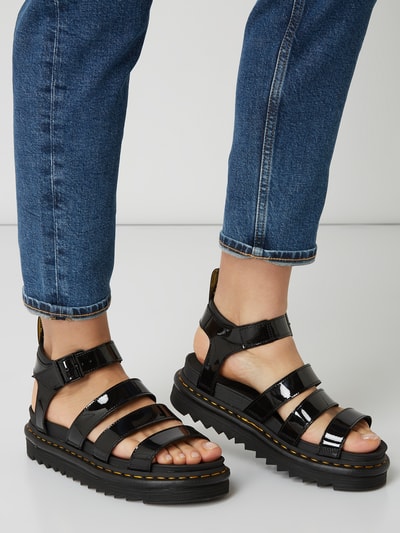 Dr. Martens Sandalen aus Lackleder Modell 'Blaire' Black 3