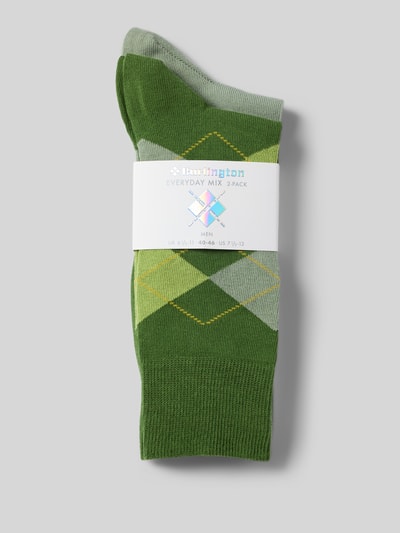 Burlington Skarpety z detalem z logo w zestawie 2 szt. Zielony 3