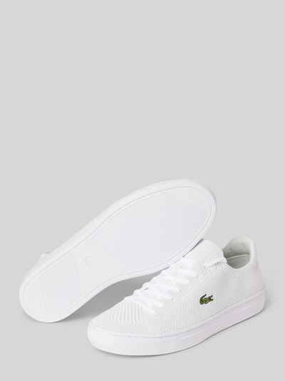 Lacoste Sneakers met ajourpatroon, model 'LA' Wit - 4