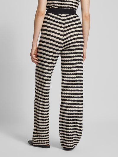 Jake*s Collection Stoffen broek met all-over motief Zwart - 5