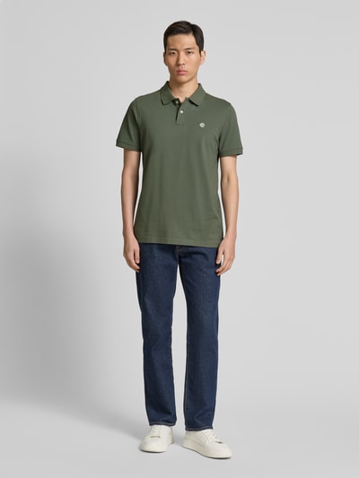 MCNEAL Regular Fit Poloshirt mit Knopfleiste und Label-Stitching Khaki 1