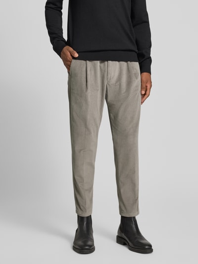 Drykorn Spodnie sztruksowe z wpuszczanymi kieszeniami w stylu francuskim Średnioszary 4