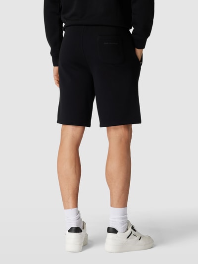 Karl Lagerfeld Sweatshorts mit Label-Stitching Black 5