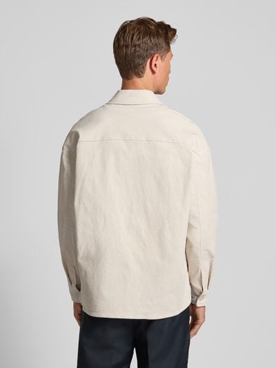 Casual Friday Regular Fit Hemdjacke aus Cord Modell 'MYLES' Offwhite 5
