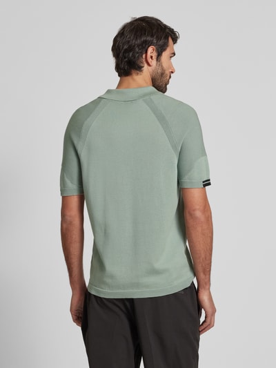 BOSS Green Slim Fit Poloshirt mit Label-Schriftzug Modell 'Perform-Max' Mint 5