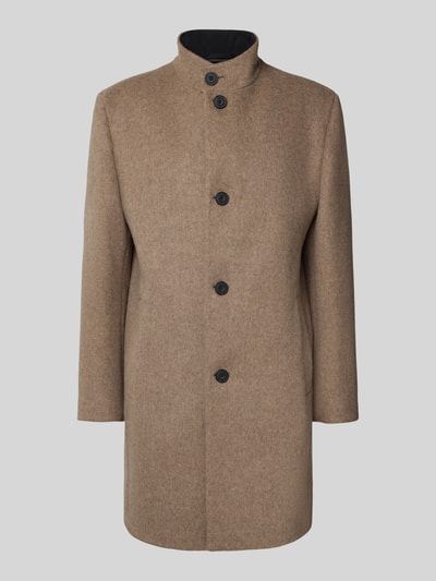 HUGO Regular Fit Mantel aus Woll-Mix Modell 'MINTRAX' Beige 2