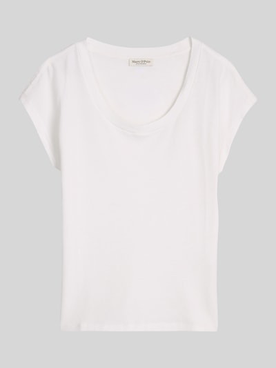 Marc O'Polo Regular Fit T-Shirt aus reiner Baumwolle Weiss 2