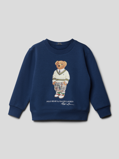 Polo Ralph Lauren Kids Sweatshirt mit Label-Print Marineblau 1