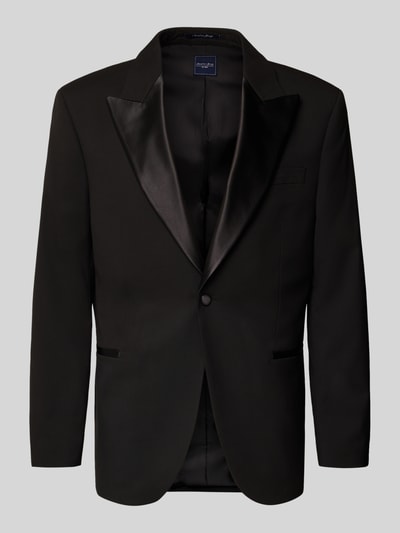 Christian Berg Men 1-knoops smokingcolbert met reverskraag Zwart - 1