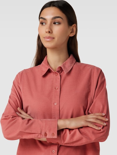 s.Oliver RED LABEL Overhemdblouse van corduroy in effen design Oudroze - 3