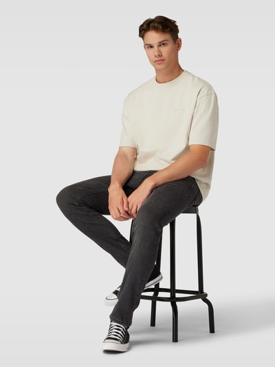Jack & Jones Slim fit jeans in 5-pocketmodel, model 'GLENN' Zwart - 1
