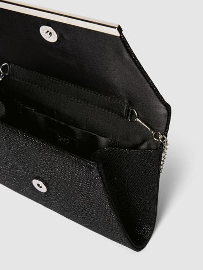 Jake*s Cocktail Kuvert-Clutch mit Schulterriemen in metallic Black 5