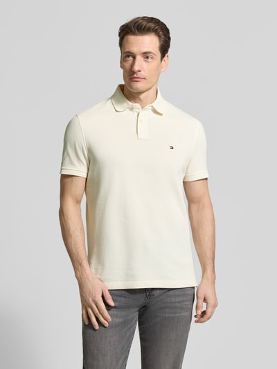 Tommy Hilfiger Regular fit Poloshirt van Katoenmix Ecru - 4