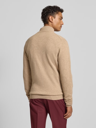 Gant Gebreid jack met ritssluiting Zand gemêleerd - 5