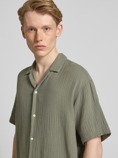 Jack & Jones Relaxed Fit Freizeithemd mit Umlegekragen Schilf 3