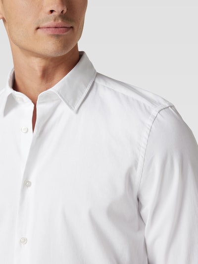 JOOP! Collection Slim Fit Freizeithemd mit Umlegekragen Weiss 3