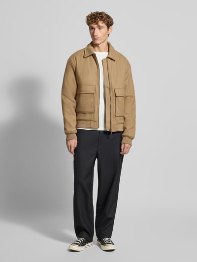 Pegador Jacke mit Reißverschluss Sand 1