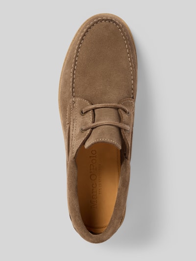 Marc O'Polo Schnürschuhe aus Veloursleder Modell 'LEVI 1B' Taupe 3