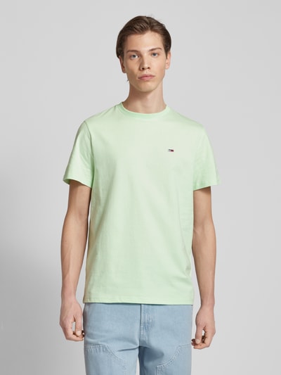 Tommy Jeans T-Shirt mit Label-Stitching Mint 4