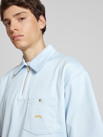 BLKVIS Regular fit poloshirt met borstzak Lichtblauw - 3
