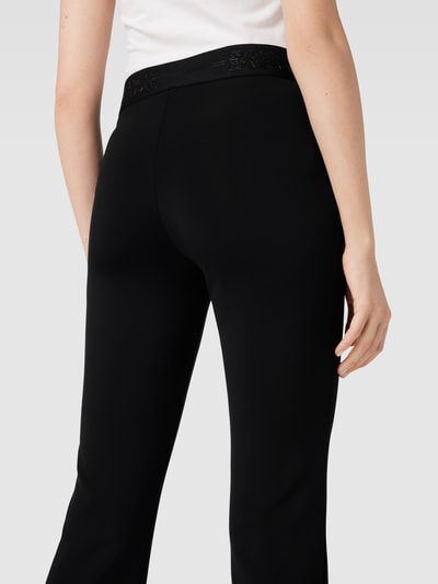 Sportalm Stoffen broek met elastische band Zwart - 3