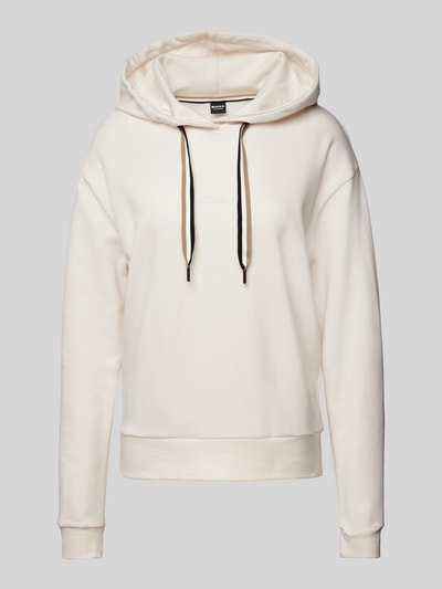 BOSS Hoodie mit Label-Print Modell 'STRIPE' Offwhite 2