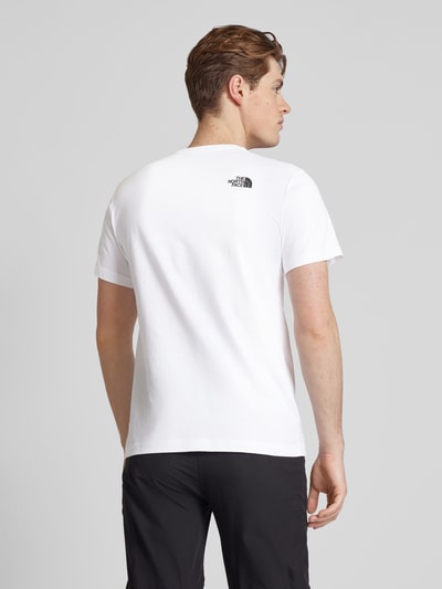 The North Face T-Shirt mit Label-Print Modell 'NEVER STOP EXPLORIN' Weiss 5