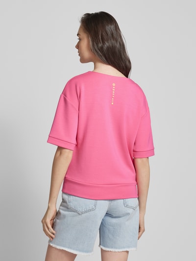 Sportalm T-Shirt mit abgerundetem V-Ausschnitt Pink 5