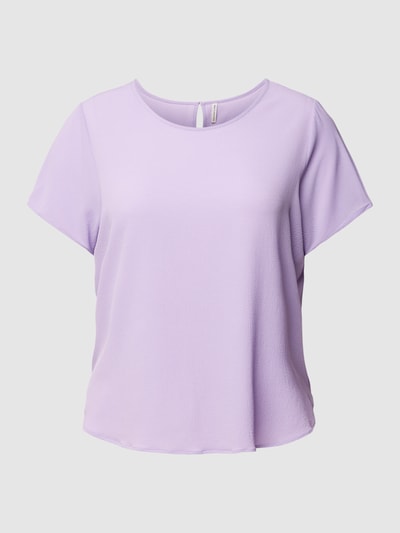 ONLY CARMAKOMA PLUS SIZE Blusenshirt mit Rundhalsausschnitt Modell 'CARLUXMIE' Flieder 2