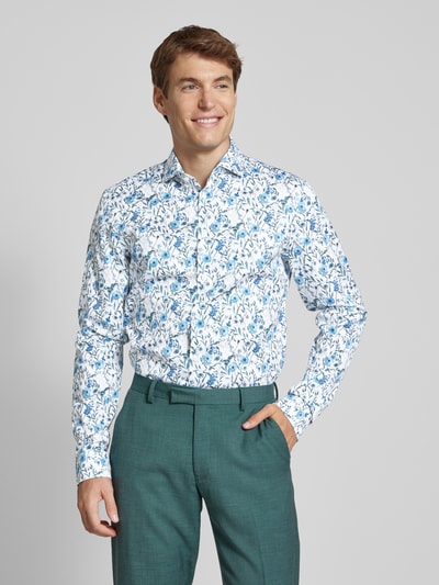 Jake*s Koszula biznesowa o kroju slim fit z tkaniny two-ply z bardzo długim rękawem Biały 4