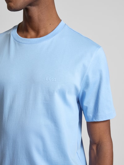 BOSS T-shirt met ronde hals, model 'Thompson' Blauw - 3