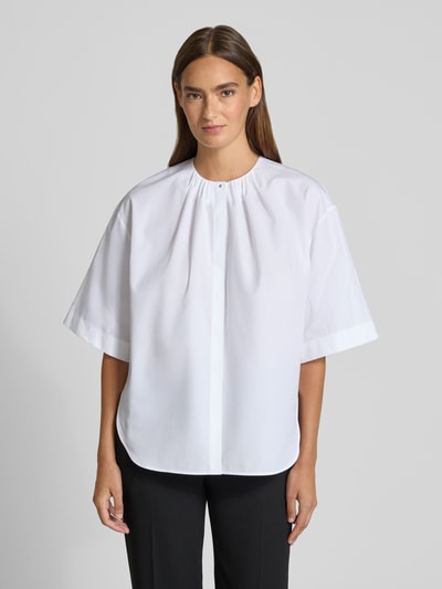 BOSS regular fit blouse van puur katoen model 'BANORENA' Wit - 4