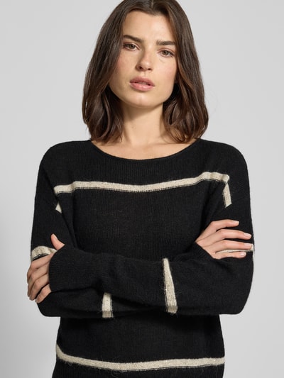 Brax Strickpullover mit Label-Detail Modell 'LISA' Black 3