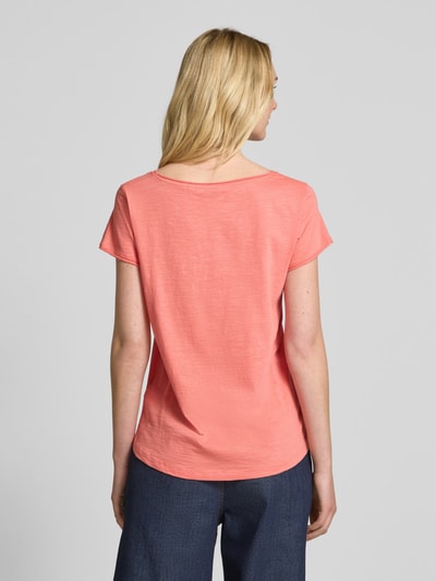 Tom Tailor Regular fit T-shirt van puur katoen Abrikoos - 5