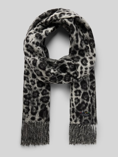 Fraas Szal z frędzlami model ‘Cashmink’ Średnioszary 1