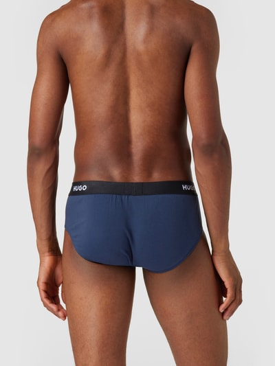 HUGO Slip met labelopschrift Donkerblauw - 4