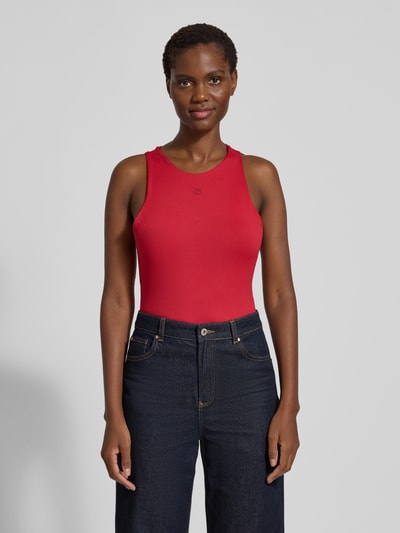 HUGO Body met rubberen labelprint, model 'DASIEL' Rood - 4