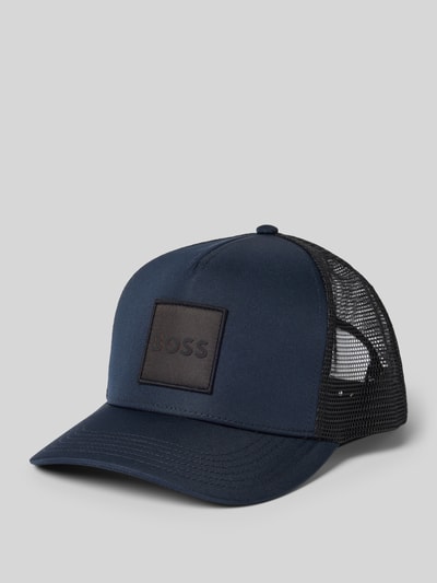 BOSS Basecap mit Label Patch Modell 'ELLIOT-PL' Marine 1