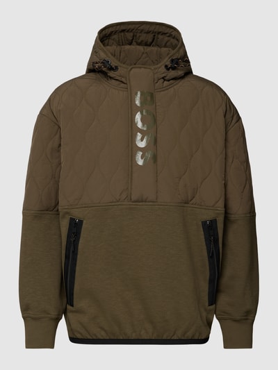 BOSS Orange Parka z naszywką z logo model ‘Zequilt’ Oliwkowy 2