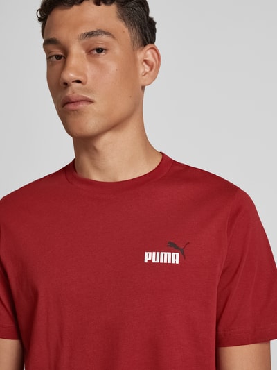 PUMA PERFORMANCE T-shirt z nadrukiem z logo Czerwony 3