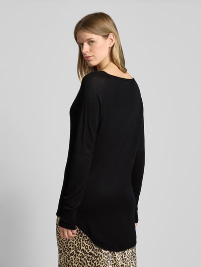 Only Shaped Fit Strickpullover aus Viskose-Mix Modell 'MILA LACY' Black 5