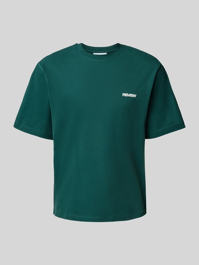 REVIEW T-Shirt mit Rundhalsausschnitt Dunkelgruen 2