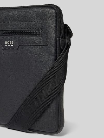 BOSS Schoudertas met labeldetail model 'LEWYS' Zwart - 3