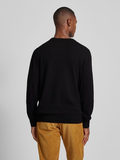 Marc O'Polo Loose fit pullover met ronde hals Zwart - 5