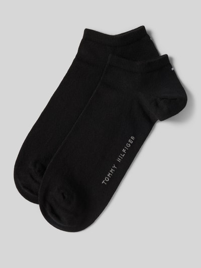 Produktfoto, Sneaker-Socken im 2er-Pack von Tommy Hilfiger, efekt: jednolity kolor, wyhaftowane logo, prążkowany ściągacz, mieszanka bawełny