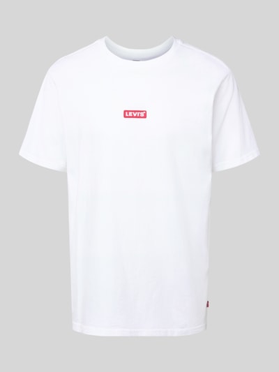 Levi's® Relaxed Fit T-Shirt mit Label-Stitching und Rundhalsausschnitt Weiss 2