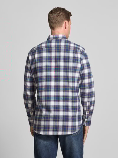 Christian Berg Men Koszula casualowa o kroju regular fit z kołnierzykiem typu button down Petrol 5