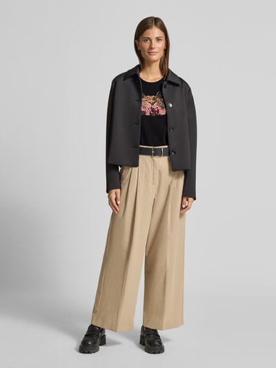 Marc Cain T-Shirt mit Motiv-Print Black 1