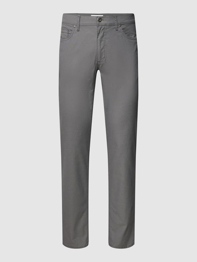 Brax Straight fit chino met 5-pocketmodel, model 'Cadiz' Middengrijs - 2